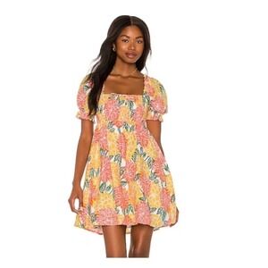 House of Harlow 1960   100% Linen Tropical Summer Mini Dress‎